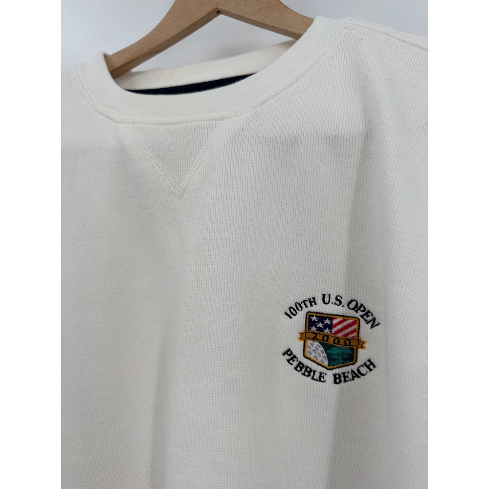 Vintage Cutter & Buck 100th US Open Pebble Beach 2000‎ Sweater Mens L Oversized